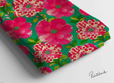 Digital printed semi cotton lilen fabric